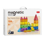 Magnetic construction set - 104 pieces.