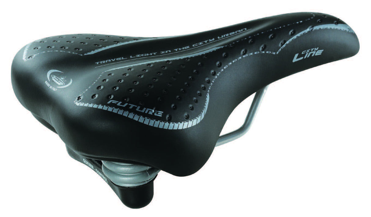 Selle MonteGrappa Saddle Future Men med elastomerbjørn på kortet