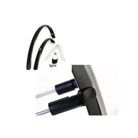 Zestaw tkaniny 28 cali 46 PVC Black Eurofender