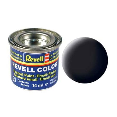 Revell paint for model building number 8 black matt