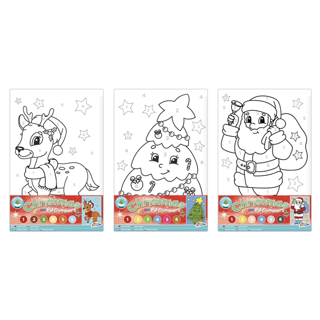 Xmas Canvas målning efter nummer - jultomten