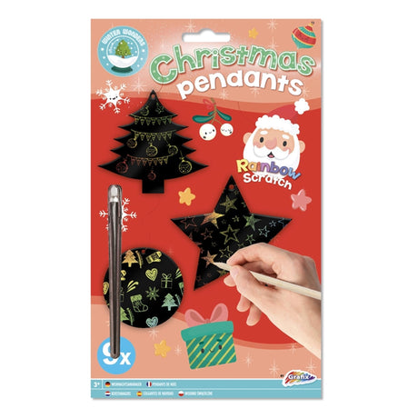 Grafix xmas Christmas pendants rainbow, 9 pcs.