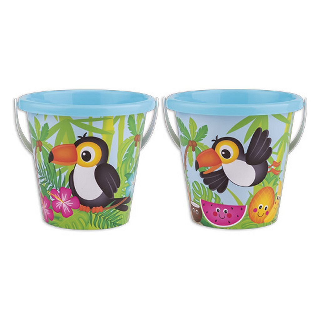 Basic Eimer mit Toucan Print 17 cm