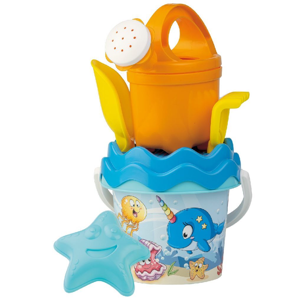 Grundlæggende Happy Fish Bucket Set 6-delt