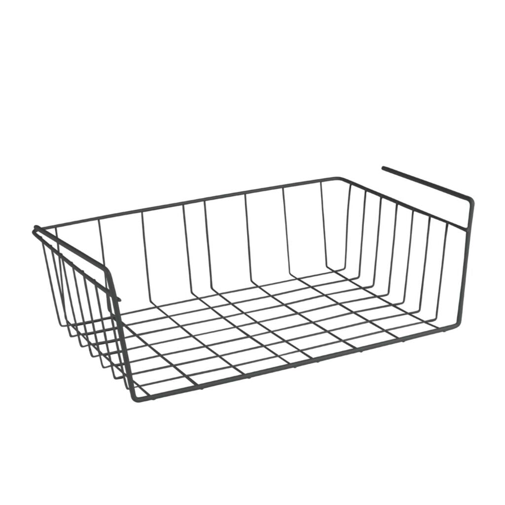 MetalTex Hang Basket 40x26x14 CM Black Metal