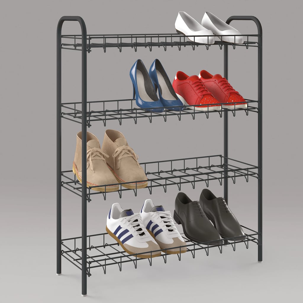 Metaltex Metaltex Shoe Rack Shoe 4 capas 4 Negro