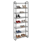 Metaltex Schuhschuh Rack 8 Etagen 64x23x165 cm Schwarz