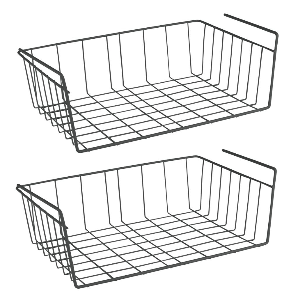 Metaltex Babette Hang Basket 40x26x14 cm črna 2 kosa