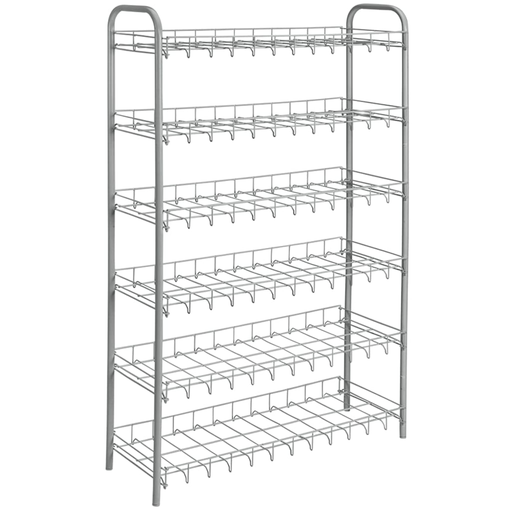 Metaltex Metaltex Schoenenrek 6-laags Shoe 6 zilvergrijs