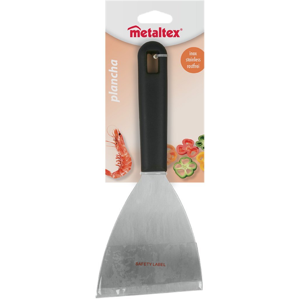 Metaltex Platcha Barbecue Spatula 23,8x10 cm črno nerjavno jeklo