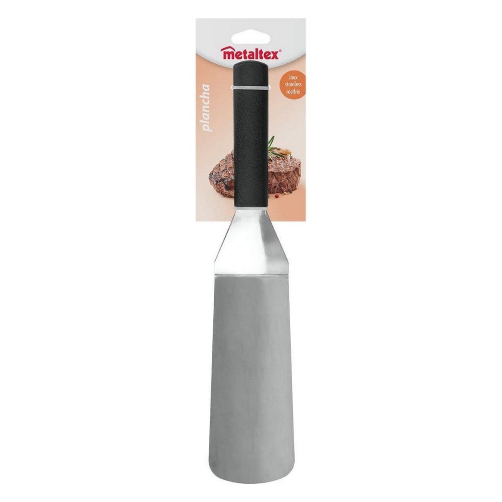 MetalTex Plancha Rectangular Barbecue Spatula 35 cm rostfritt stål svart