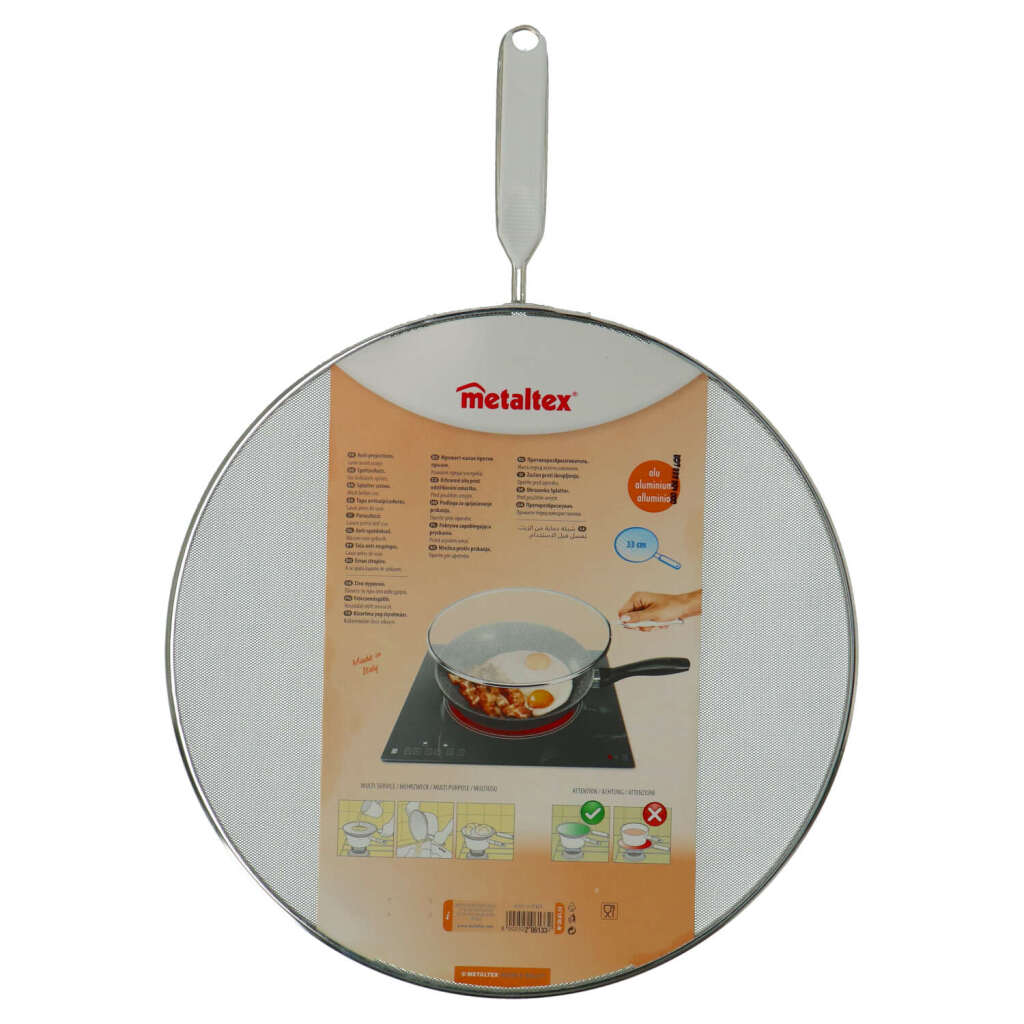 Metaltex Anti Splashing Cover 33 cm rustfritt stål