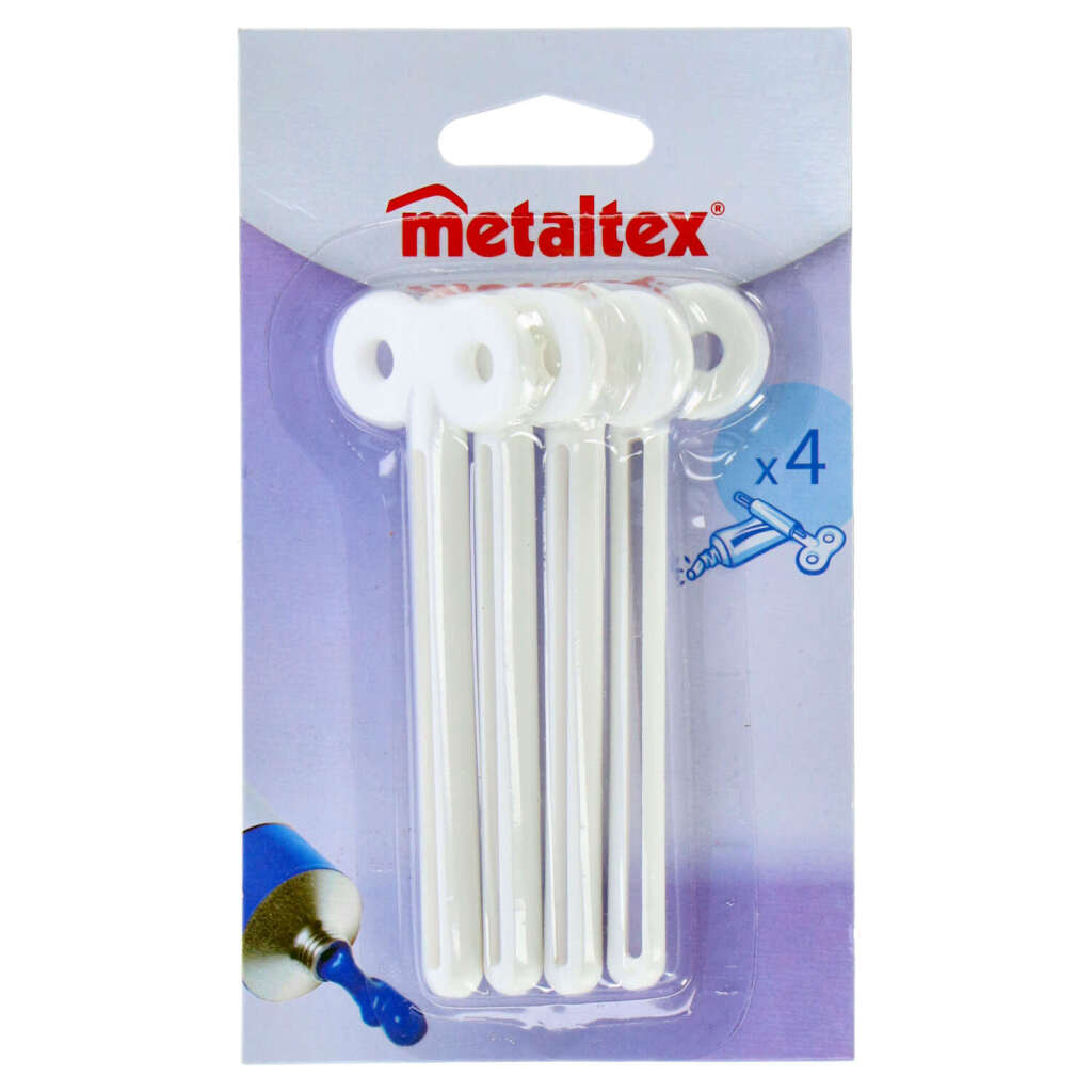 Metallex Tube Schlësselen 4 Stéck Wäiss