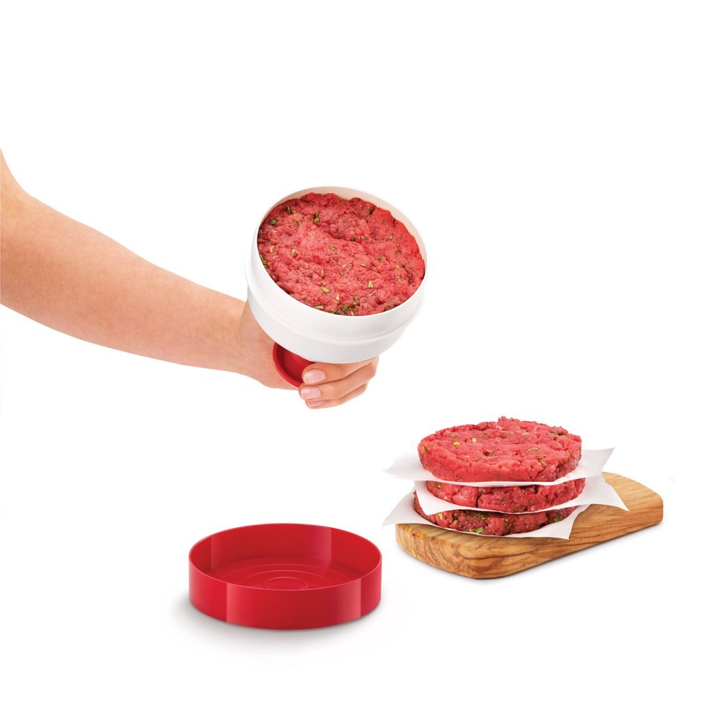 Metaltex Kitchen Helpers Hamburpers 11 cm blanco rojo