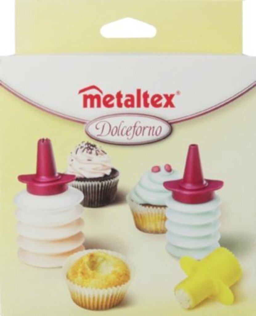 Set decorazione metaltex Dolceforno 9 x 7 cm trasparente