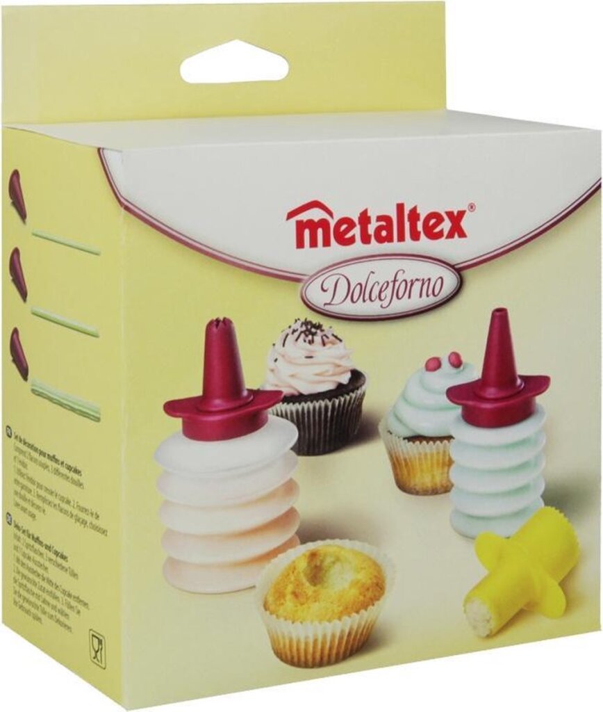 MetalTex dekoration set Dolceforno 9 x 7 cm transparent