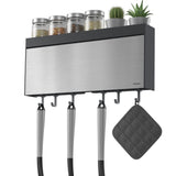 Metaltex Kitchen Aiders Tango Kitchen Roll Solder Aid de coupe 38x6x17 cm en acier inoxydable gris