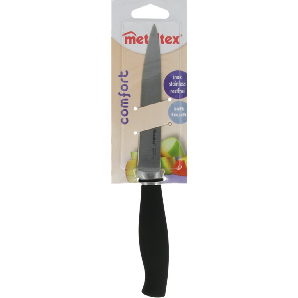 Knife da cucina comfort metaltex 23 cm in acciaio inossidabile nero