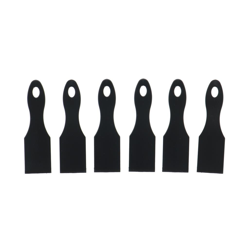 Metaltex espátulas gourmet 14 cm 6 piezas nylon negro