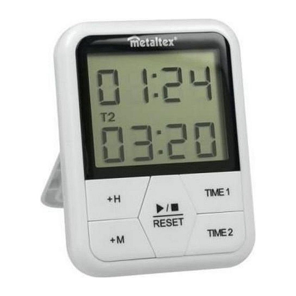 Timer numérique Metaltex 11x8 cm blanc