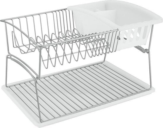 Tomado-Metaltex Tomado-Metaltex Srebrni Druiprek 45x31x28cm 2 nadstropja