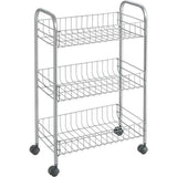 Tomado-Metaltex Tomado Metaltex Kitchen Rangement de salle de bain Trolley Lugano 41x23x63 cm roues