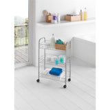 Tomado-Metaltex Tomado Metaltex Kitchen Badeværelsets opbevaring Trolley Lugano 41x23x63 cm hjul