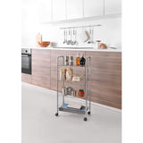 Metaltex Kitchen Baderom Oppbevaring Trolley Ascona 41x23x84 cm Hjul