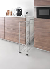 Tomado-Metaltex Metaltex Slim de Luxe Storage Cart con 3 cestini metallici