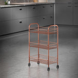 Metaltex Bathom Kitchen Trolley Lugano Cobre