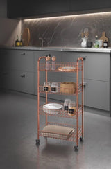 Metaltex Metaltex Trolley Cabinet Asca 84x41CM Stol Copper