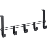 Mistoratex Doorkapstok 5 Hooks 38x6x15 cm schwaarz