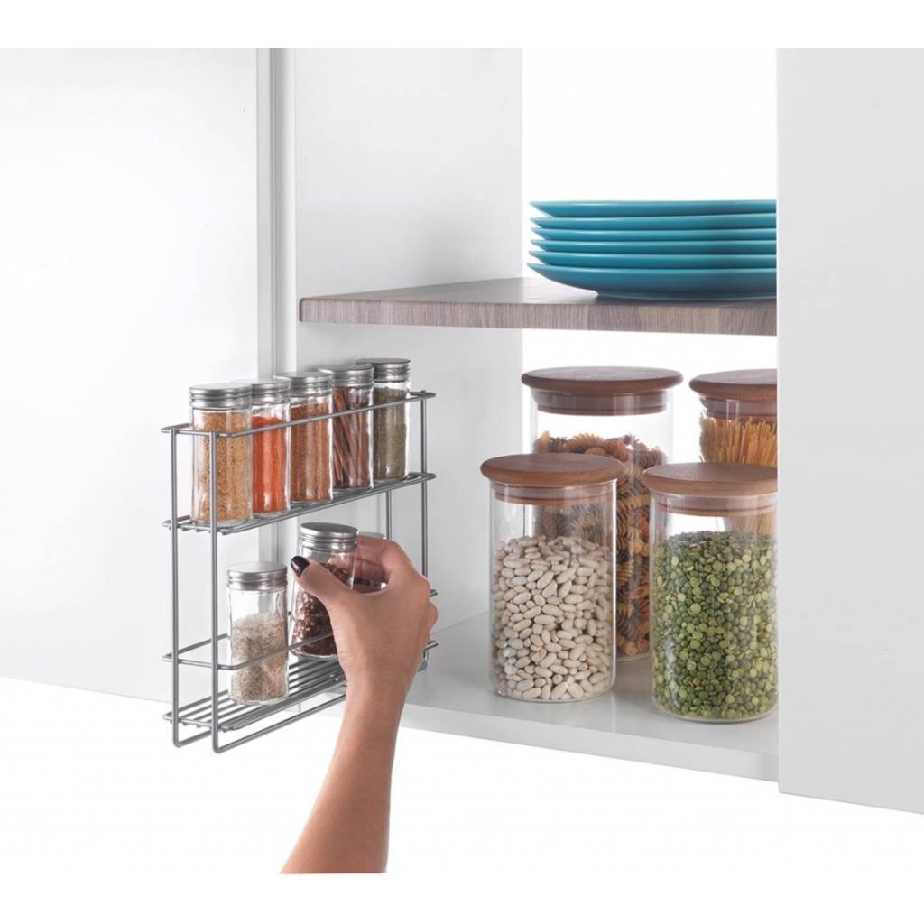 Metaltex Metaltex Space Saver Kitchen Extendable Spice Rack 6x28x22 cm sølv