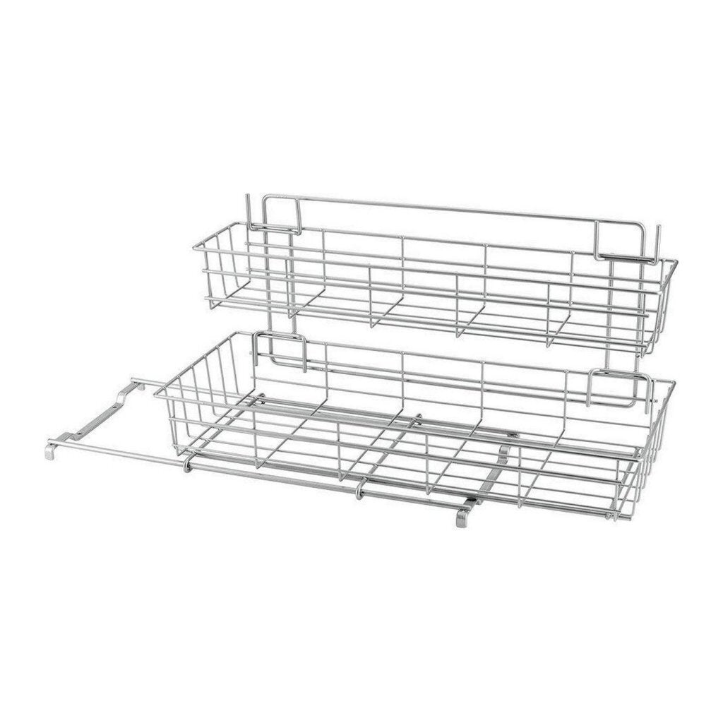 Metaltex Metaltex Uitschuifbaar Opbergrek 20x58x28 cm Zilver