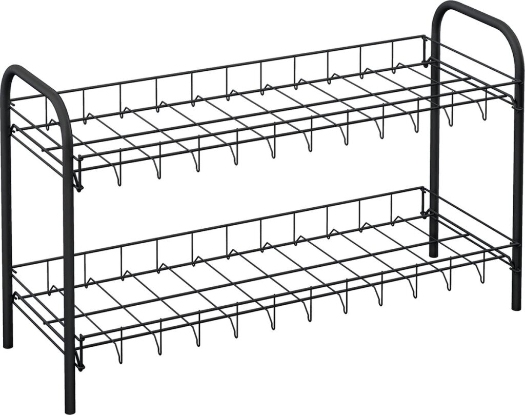 Tomado-Metaltex Shoe 2 shoe rack 6 pairs of shoes black