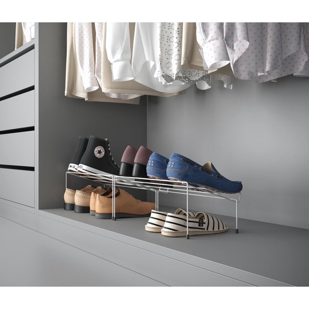 MetalTex Cipok Shoe Rack 42x24x17 cm 2 stykker hvid