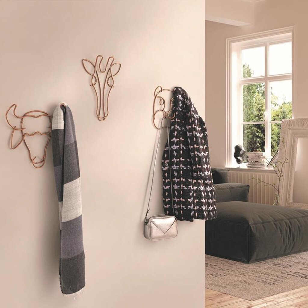 Tomado-Metaltex Tomado Metaltex Coat rack Safari Buffalo Multiple Jackets Strong Quality Including Fixing Material