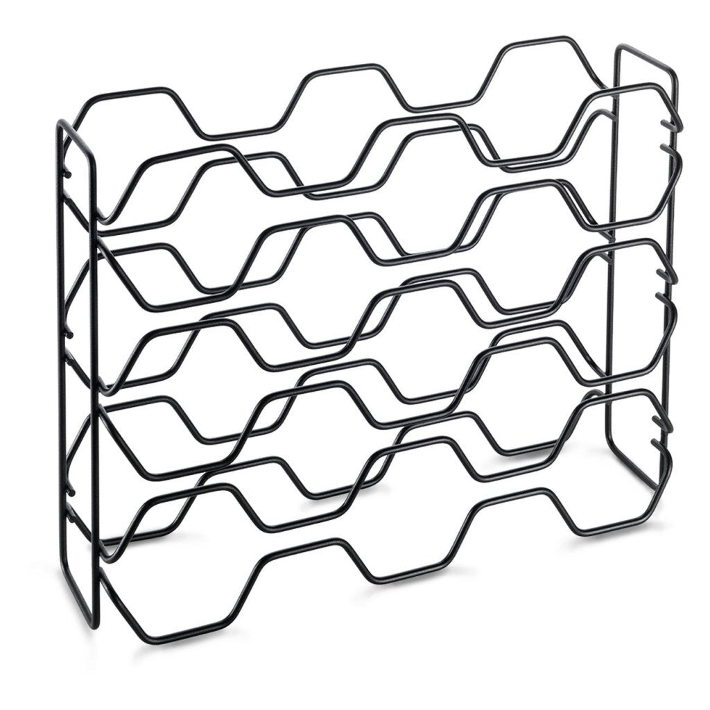 Metaltex Wijnrek Hexagon for 15 bottles 43x12x34 Black