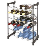 Sparso di vino Chianti Tomado-Metaltex per 30 bottiglie 68x50x26 cm nero