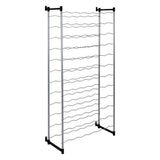 Metaltex Bardolino bottle rack for 72 bottles 59x26x124 cm silver black