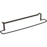 Metaltex Towel holder 38x8x6 cm Black