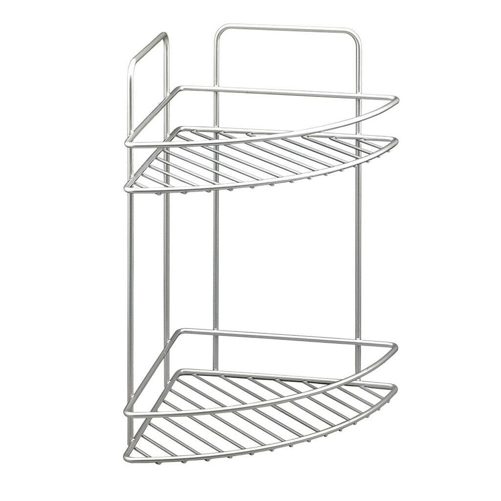 Tomado-Metaltex Tomado MetalTex Reflex Corner Badrum rack 2 våningar silvergrå