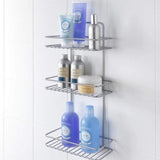 Metaltex Reflex Shower 3 pisos 23x13x57 cm de plata