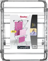 Tomado-Metaltex Tomado Metaltex Concierto drogrek 14 metros de plata con soportes para perchas de ropa