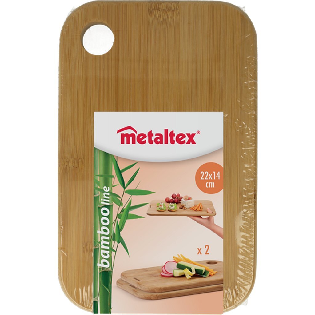 Metaltex Metaltex Bambooplanken 22x14x1 cm 2 Stuks