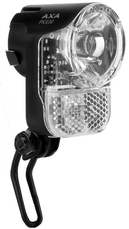 AXA Headlight Pico 30 Switch on from Led Dynamo Black