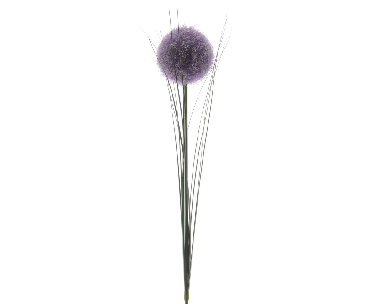 Decoris flor artificial allium h66cm roxo
