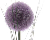 Decoris flor artificial allium h66cm roxo