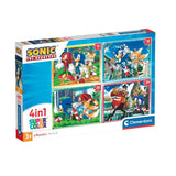 Clementoni Puzzels Sonic, 4in1