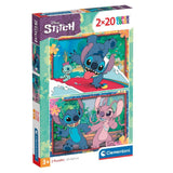 Clementoni Super Color 2in1 Puzzel Stitch 2x20 Stukjes